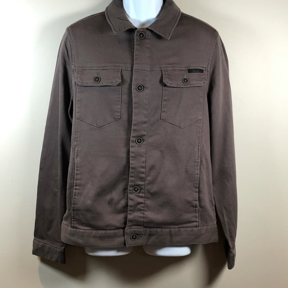 Civil Society Bowery Trucker Shacket Size Large Men’s NWT in Charcoal